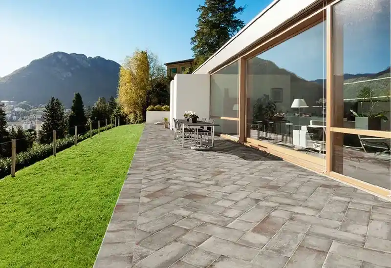 Angolare Gradino in Porcellana ADZ 33x33x4 D‘Anticato Grigio Natucer Superprijs