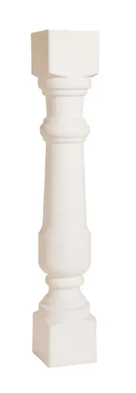 Balaustra classica in cemento bianco Napoli 75x12x12 cm Verniprens Uitverkoop