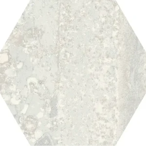 Beperkte Voorraad Apavisa Scatolina Esagonale Rettificata in Porcellana 25x29 Bianco Ruggine 17 Pezzi 0,93m2