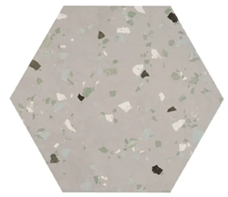 Gereduceerde Prijs Scatola Porcellana Rettificata Esagonale 25x29 Grigio Sud 17 Pezzi 0,93m2 Apavisa Apavisa
