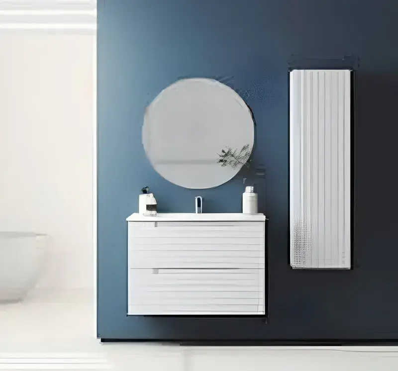 Mobile lavabo e lavabo sospesi Kyoto White 2 cassetti Visobath Korting