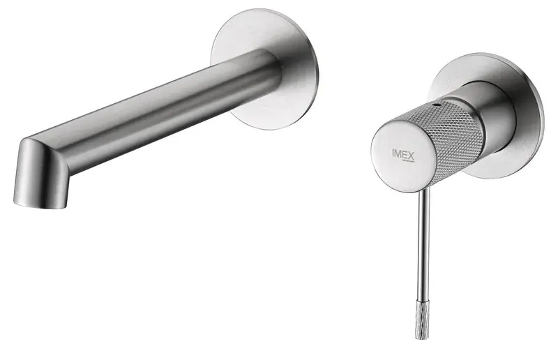 Rubinetto lavabo incasso linea Imex Nickel Spazzolato Bestel Nu