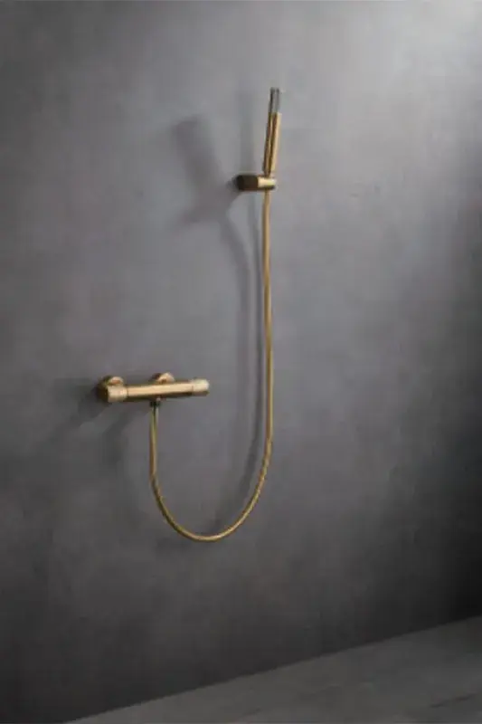 Rubinetto doccia termostatico Linea Oro Spazzolato Imex Laatste Versie