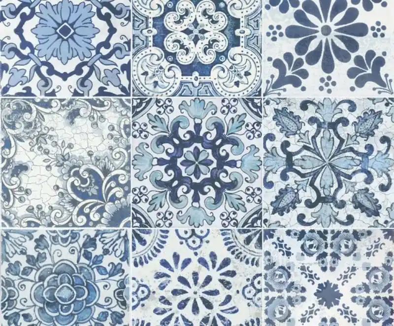 Gratis Retour Scatola in porcellana Maiolica Blu 60x60 1.4m2 4 pezzi Apavisa