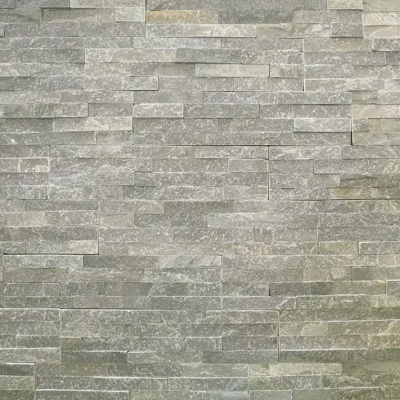 Superprijs Scatola in pietra naturale grigia lineare premontata 0,48 m2 Piedras de Galicia
