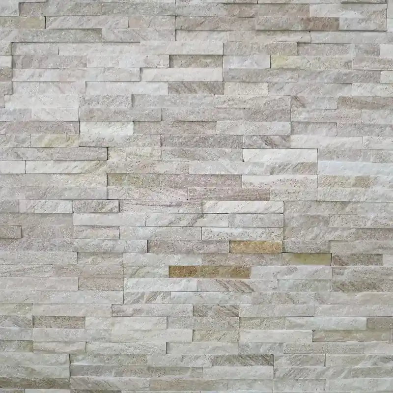 Scatola di pietra naturale premontata Linear Polar Cream 0,48 m2 Piedras de Galicia Direct Verzonden