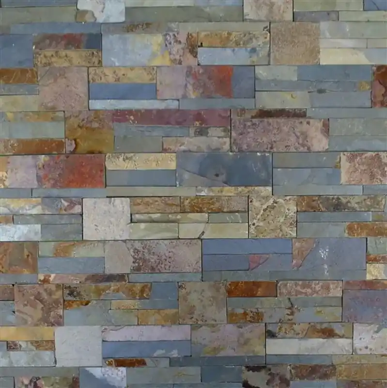 Murale premontato in scatola di pietra Eco Multicolor 0,44 m2 Piedras de Galicia Alleen Vandaag