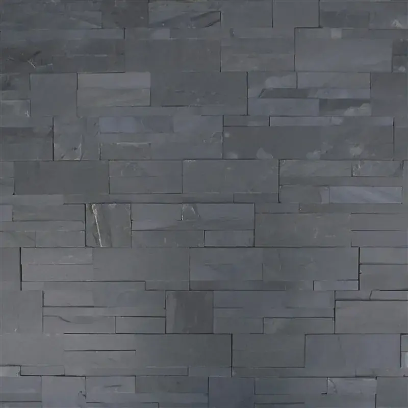 Aanbieding Murale premontato in scatola di pietra Eco Black 0,44 m2 Piedras de Galicia
