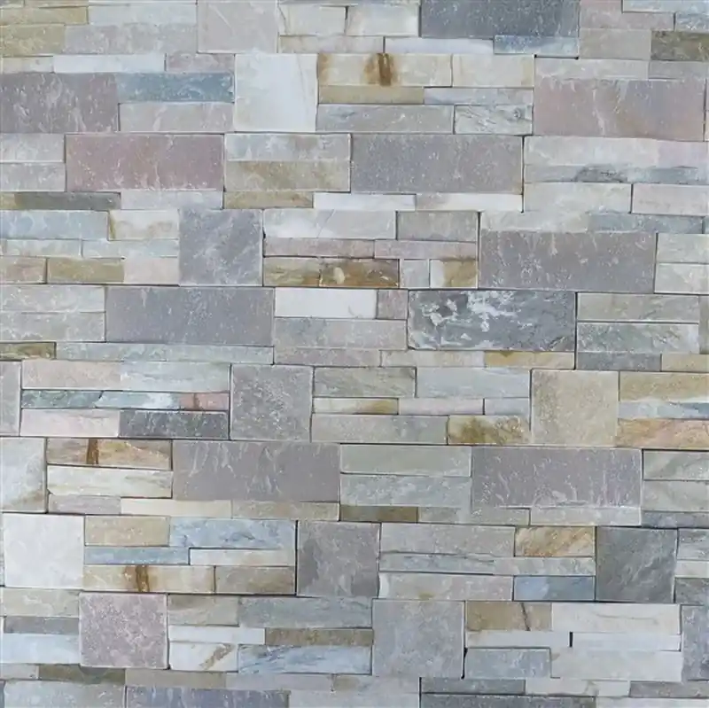 Goedkoop Murale premontato in scatola di pietra Eco Yellow Nordik 0,44 m2 Piedras de Galicia