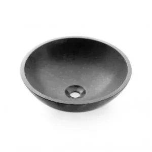 Betaalbaar Lavabo da appoggio Catania nero 405x120 mm The Bathco