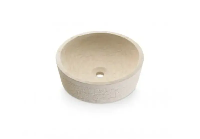 Lavabo in pietra beige Dual Stone 405x130 mm The Bathco Favoriet