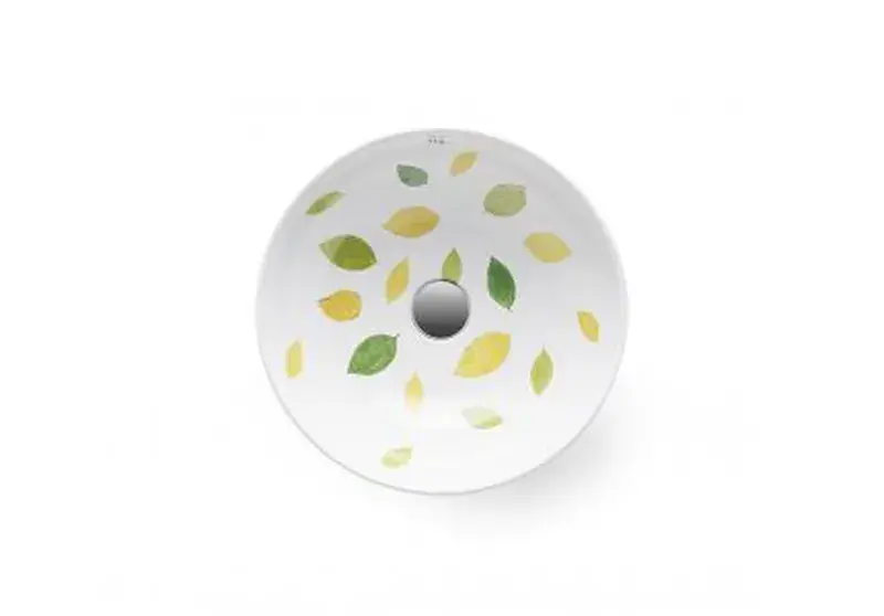 Lavabo Bathco Aire II in porcellana, 400Øx150 mm Gratis Retour