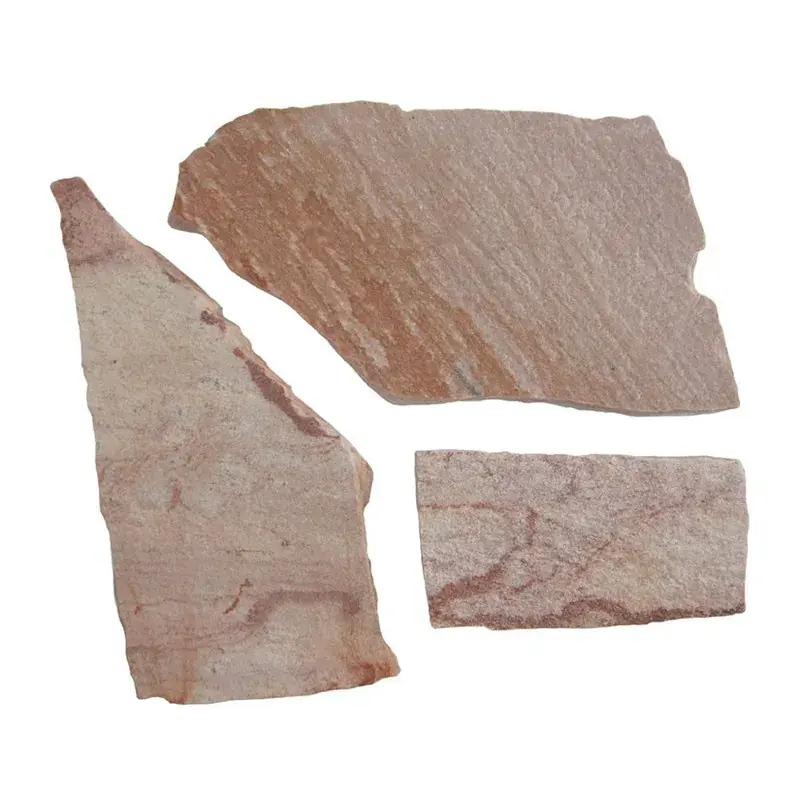 Gereduceerde Prijs Lastra di quarzite diamantata rosa irregolare a pallet