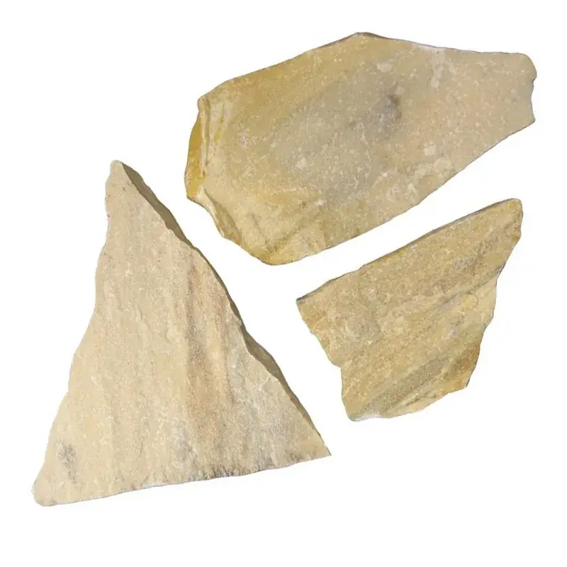 Lastra di quarzite giallo limone irregolare a pallet Gecertificeerd