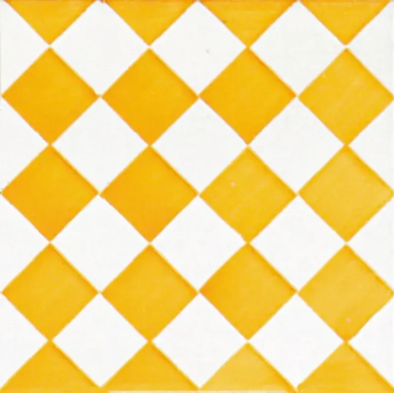 Meest Verkocht Piastrella Arlecchino Giallo 20x20 cm Ceramica l´Antiga