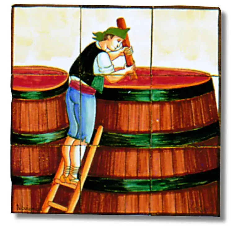 Murale in ceramica Novembre 39x39cm l´antiga Fabrieksprijs