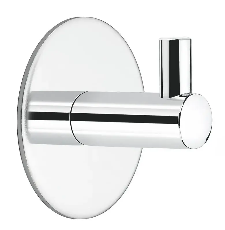 Confezione da 2 ganci adesivi per bagno, non necessitano di foratura, cromati AC-322 PyP Rechtstreeks Van De Fabrikant
