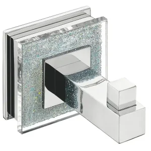 Premium Gancio singolo da bagno Rubi Swarovski Brilliant Chrome PyP