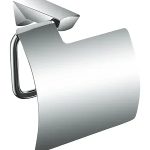 Premium Porta rotolo Tun con coperchio cromato