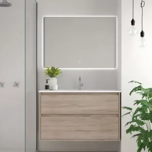 Weekendaanbieding Mobile da bagno in legno con lavabo Carmen n5 Avila Dos