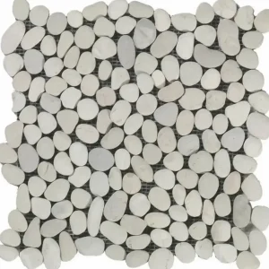 Rete in pietra naturale White PQ 30x30 cm Anjasora Nieuw