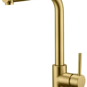 Flitsaanbieding Rubinetto da cucina Malta oro spazzolato Ref.GCE006/OC Imex