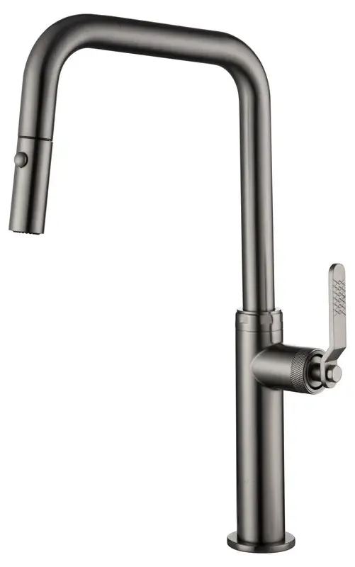 Exclusieve Aanbieding Miscelatore Niza Black Gun Metal bocca alta estraibile Ref. GCE027/BGM Imex