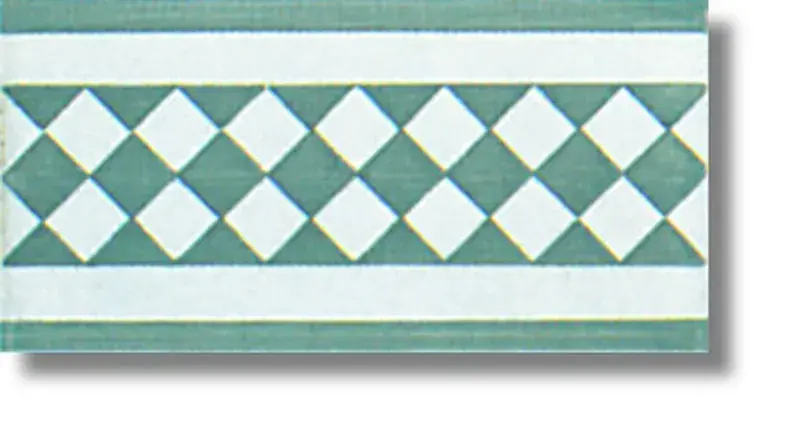 Veilige Betaling Bordo 10x20 cm Arlecchino grigio Ceramica Lantiga