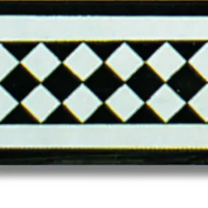 Bordo 10x20 cm Arlecchino Nero Ceramica Lantiga Direct Beschikbaar