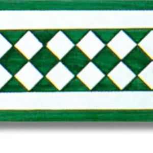 Must-Have Bordo 10x20 cm Verde Arlecchino Ceramica Lantiga