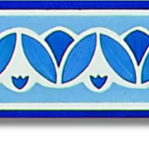 Bordo 10x20 cm Tulipani Blu Ceramica Lantiga Alleen Vandaag