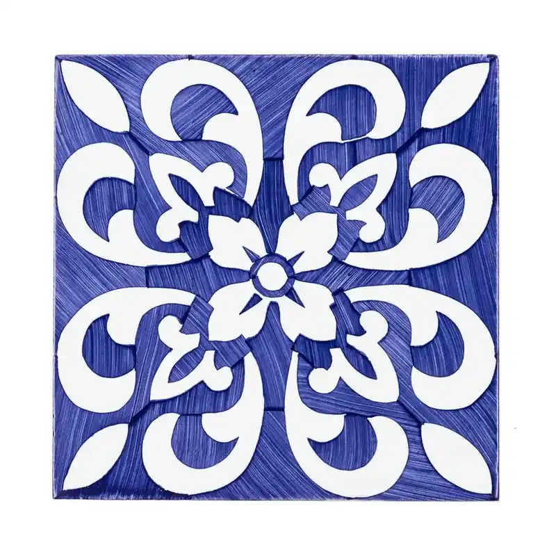 Merkproduct Piastrella idraulica Cati blu 14x14 cm Ceramica Lantiga