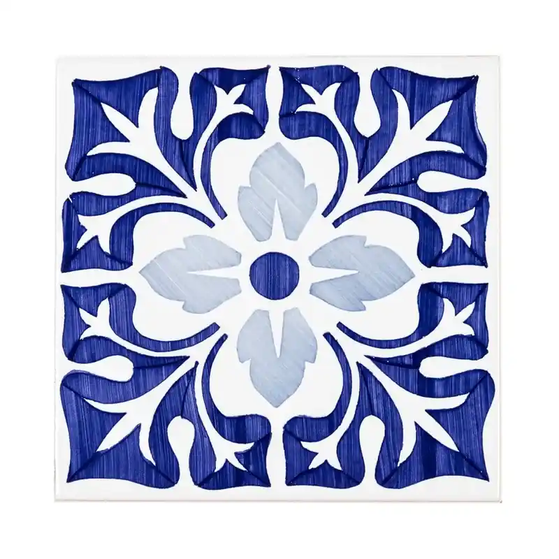 Piastrella idraulica Lucena blu 14x14 cm Ceramica Lantiga Gereduceerde Prijs