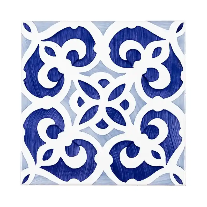 Beperkte Voorraad Piastrella idraulica Sitjes blu 14x14 cm Ceramica Lantiga