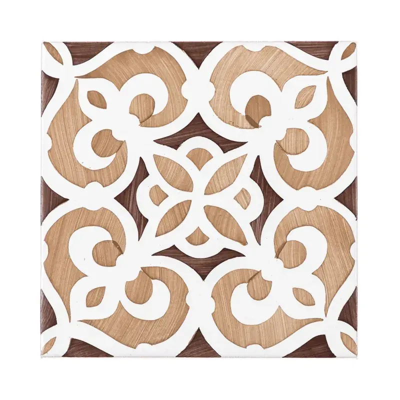 Piastrella idraulica Sitjes siena 14x14 cm Ceramica Lantiga Alleen Vandaag