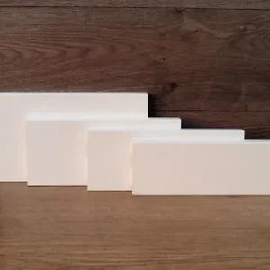 Battiscopa bordo dritto laccato bianco Bestseller