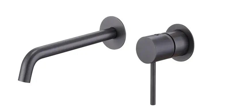 Koop Online Rubinetto lavabo incasso Monza canna di fucile nero GLM039/BGM Imex