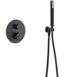 Beperkt Aanbod Set doccia termostatico incasso Monza nero opaco GTM039/NG Imex