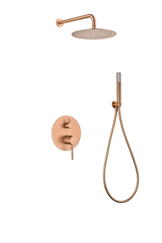 Set doccia monocomando incasso Monza oro rosa spazzolato GPM039/OC Imex Populair