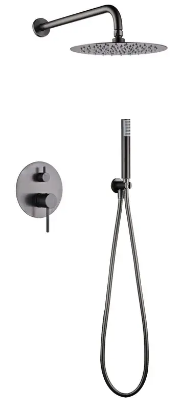 Tijdelijk Beschikbaar Set doccia monocomando incasso Monza canna di fucile nero GPM039/BGM Imex