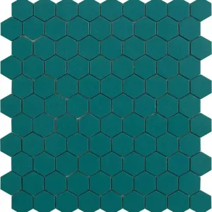 Merkproduct Rete in vetro Candy Verde Opale Hex 35x35 mm VIDREPUR