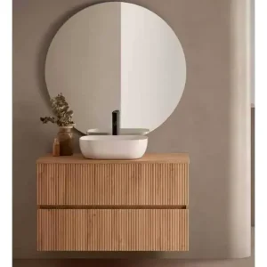 Mobile Etna 2 cassetti con piano e lavabo da appoggio Nórdico Sanchis Actieprijs