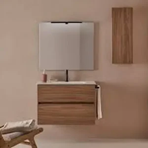 Alleen Vandaag Mobili deco lux 2 cassetti con piano in ceramica noce Sanchis