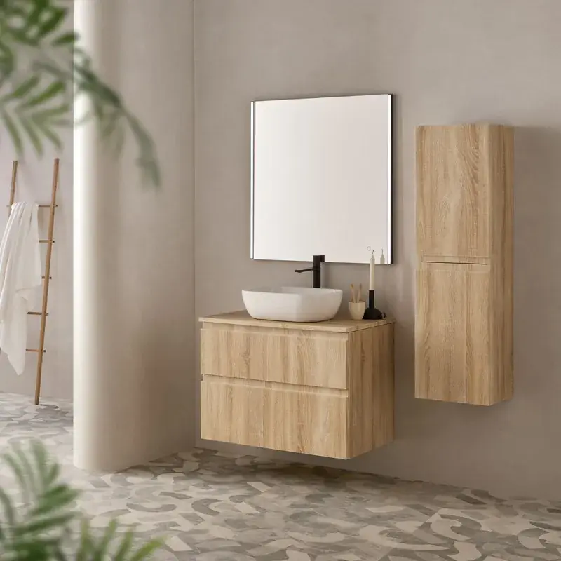 Exclusieve Aanbieding Simpatico mobiletto a 2 cassetti con piano d‘appoggio e lavabo nordico da appoggio Sanchis