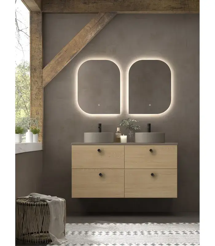 Set di mobili Carmen 2 cassetti con piano K coffee e lavello K coffee circle colore 25 Avila due Gecertificeerd