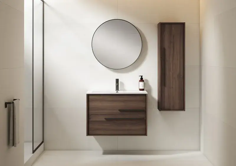 Mobile Aqua Valenti Lavabo piatto in ceramica 2 cassetti Visobath Weekendaanbieding
