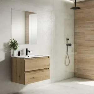 Mobile box Costa a 2 cassetti con lavabo piatto in ceramica Visobath Alleen Vandaag