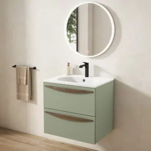 Mobile Arco Moss 2 cassetti con lavabo in ceramica Visobath Alleen Vandaag