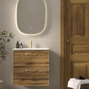 Mobili bianchi colore 56 Frontali rigati Asa Line Dorada con lavabo in ceramica Avila air due Veilige Betaling