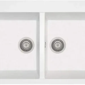 Weekendaanbieding Lavello cucina Bianco 860 x 510 mm Plados